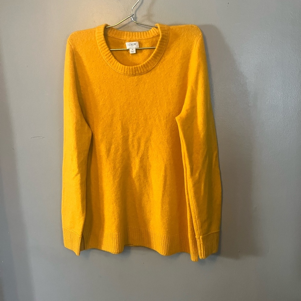 J. Crew Factory Yellow Crew Neck Sweater